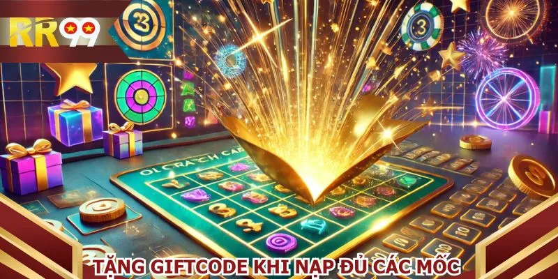 Tặng giftcode khi nạp đủ các mốc